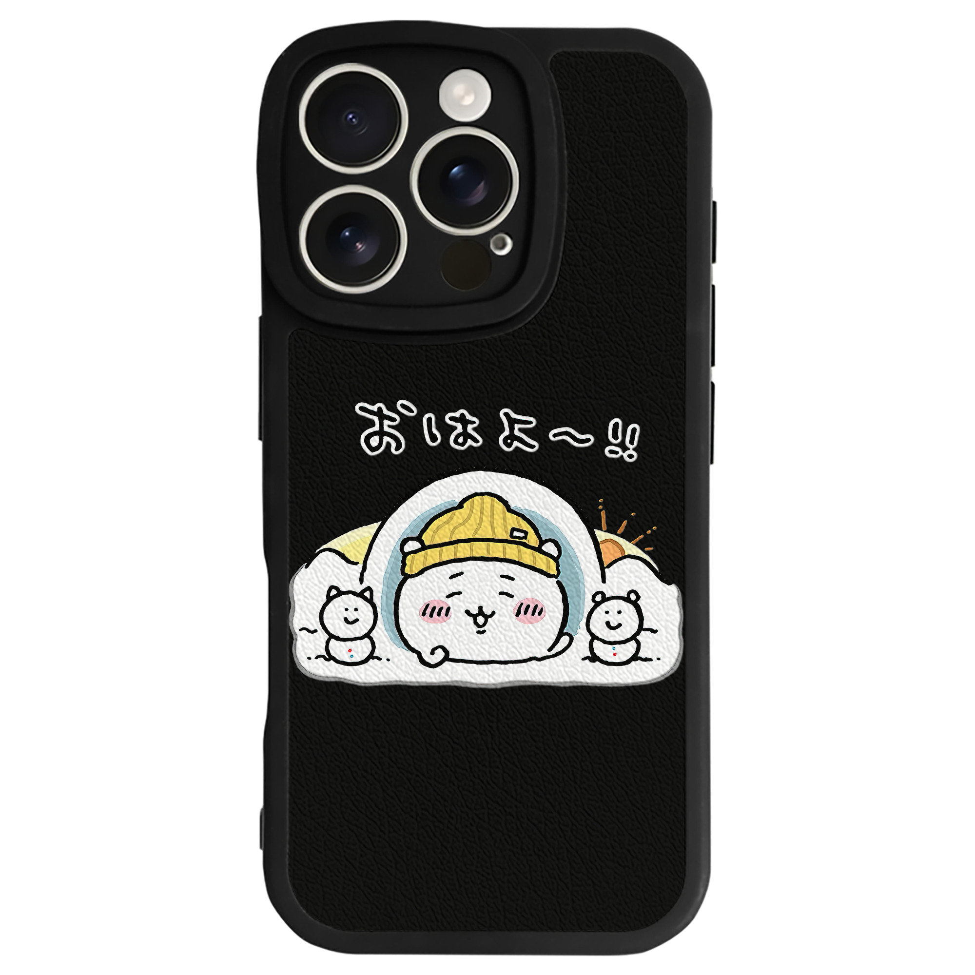 （画像用） ちいかわ ちいかわ Chii-kawa chiikawa 【iPhone 16シリーズ対応】シリコンスマホケース（レザー調） 材質：シリコン